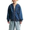 Nike Sportswear Collection Full-Length Zipper Hooded Denim Long Sleeve Kids Jackets IF2306-435