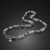 Popular Domineering Retro Plated S925 Thai Silver Necklace Men'S Personality Punk Hip Hop Style Jewelry