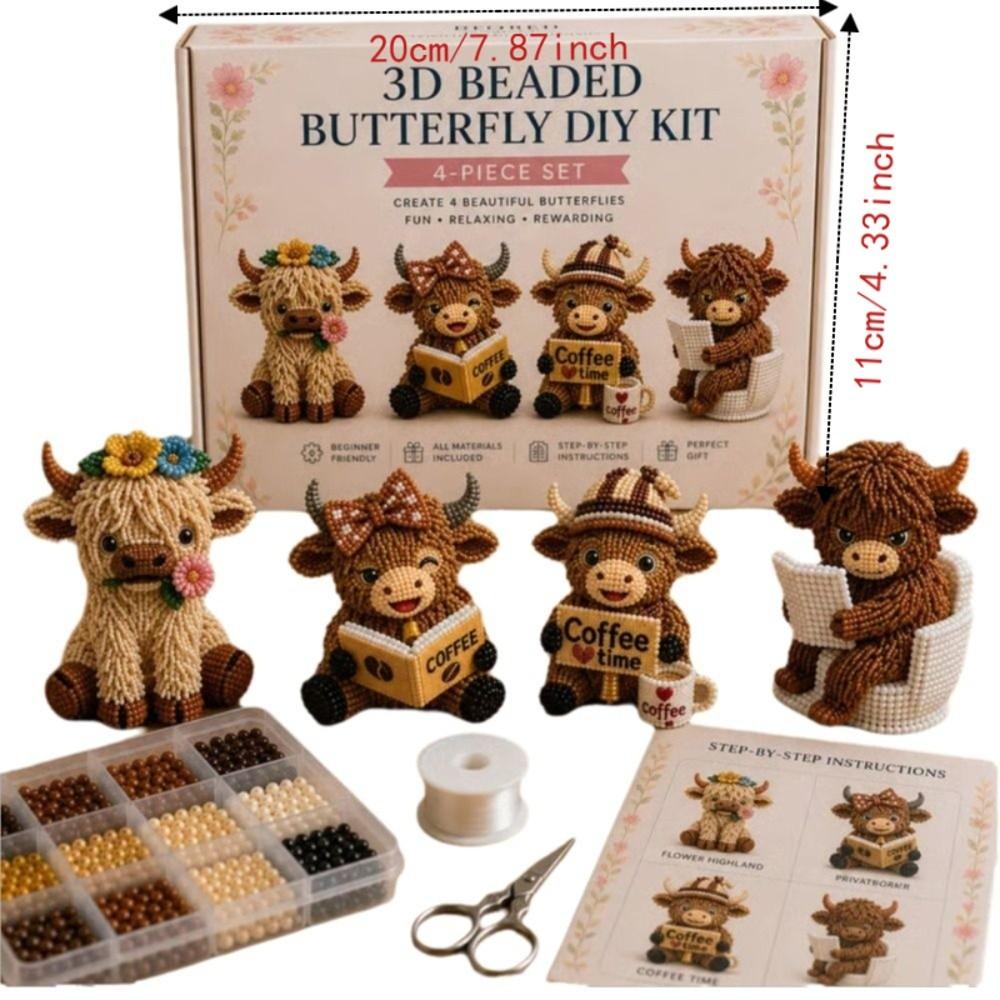Kit de Animales con Cuentas 3D Cuentas Pequeñas Kit de Animales Forma de Animal Kit de Arte con Cuentas Hecho a Mano Kit de Manualidades con Cuentas DIY Decoración del Hogar