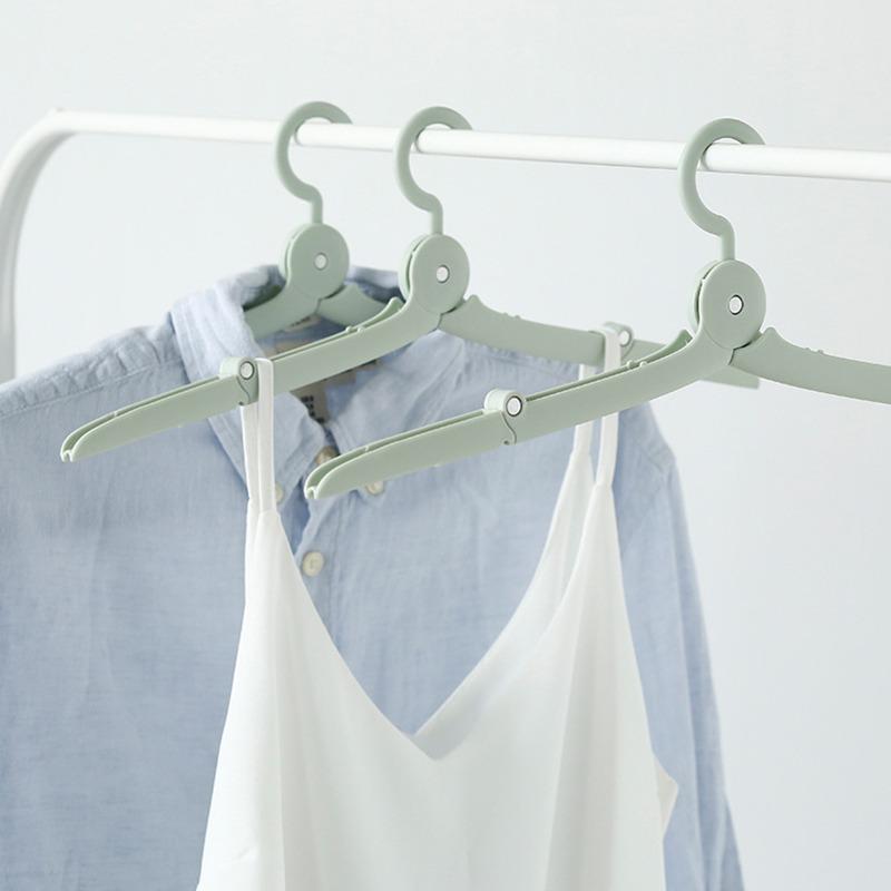 Foldable Clothes Hanger Travel Hanger Folding Cloth Hanger Closet Organizer Hanger For Clothes Drying Rack Wardrobe Clothes Rack