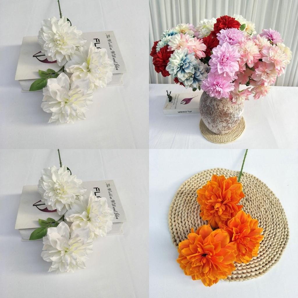 Long Stem Artificial Dahlia Flowers For Wedding Party And Home Styling