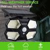 Outdoor Solar Light Split Waterproof Human Body Induction Solar Wall Light Spotlight Safety Light Adjustable Solar Panel for Garden Garage