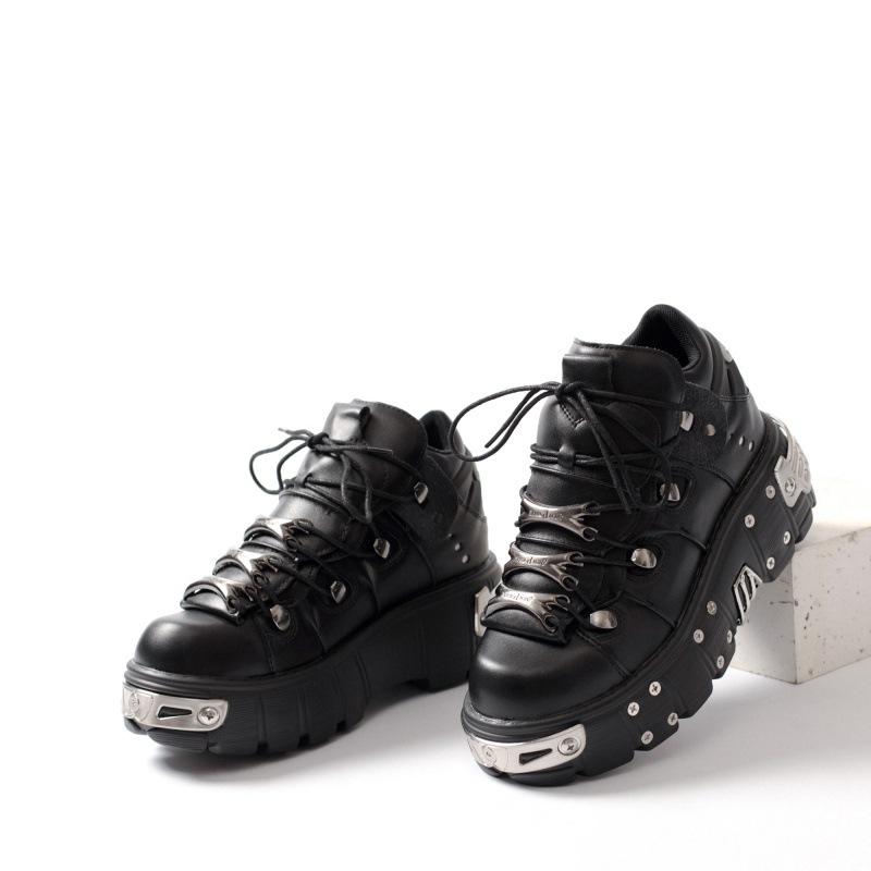 New Platform Sneakers Women Punk Rock Shoes Heavy Metal Style Russian Sourcing