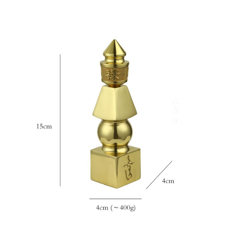 Buddhistisches Feng Shui Messing Fünf-Elemente-Pagoden-Amulett Pagode Glücks-Amulett Himmel und Erde Heimdekoration Tibetische Schätze Handwerkskunst
