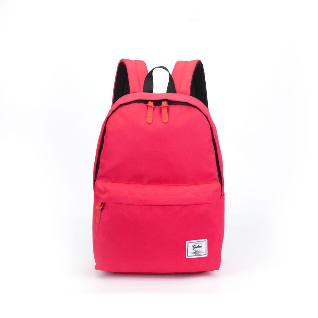 Backpack Men'S And Women'S Inch Backpack Zipper Solid Color