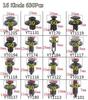 630 Pcs. Car Body Rivets, Door Panel Latches, Clips, 16 Sizes