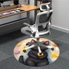 1pc Cat Heart Office Round Area Rug, Under Office Chairs Bedroom Living Room Home Decor, Room Deco, Available in Various Sizes 167