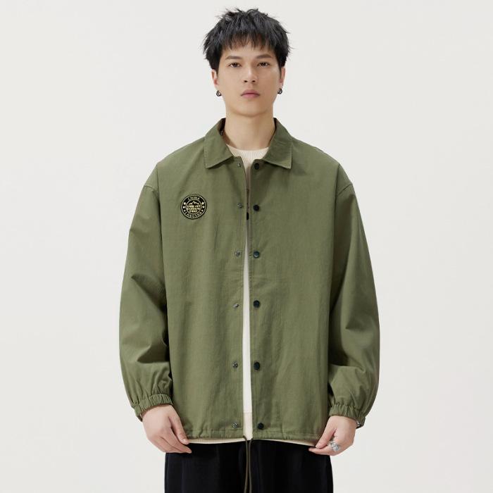 

Повседневная куртка цвета хаки американской армии для мужчин, свободного кроя, большого размера, топ, одежда, куртка-пилот, модный бренд XL армия зеленый