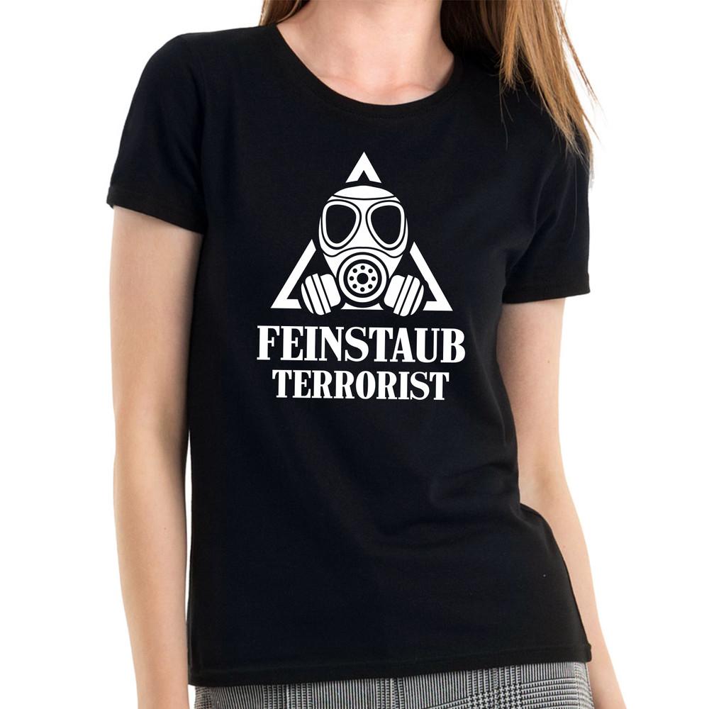 

Fine Dust Terrorist Diesel Driving Ban Diesel Scandal Dieselgate Girlie T-Shirt 4XL