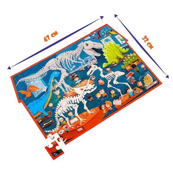 Gra Edukacyjna Puzzle Detektyw Muzeum Dinozaurów Lupa Roter Kafer