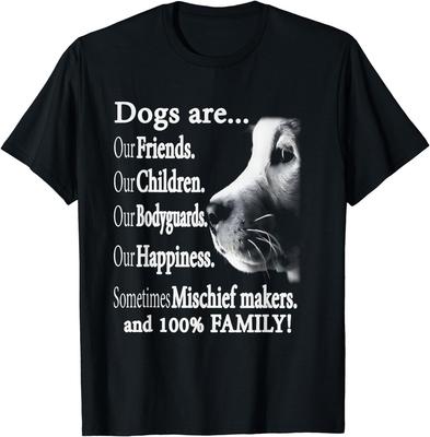 Cani Divertenti Sono Nostri Amici I Nostri Figli I Nostri Bodyguard Regalo T-Shirt Unisex