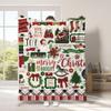 Christmas cartoon digital-printed polyester Bedroom velvet flannel cover blanket Fleece soft sofa cover blankets for beds