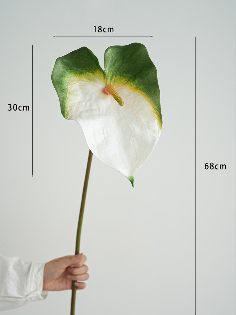 Anthurium Leaves Green Artificial Palm Leaf Art Flower Arrangements Decoration Wedding Centerpieces Artificial Green Plant