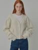 Opening Sunshine Mohair Ribbon Point Cardigan Cream
