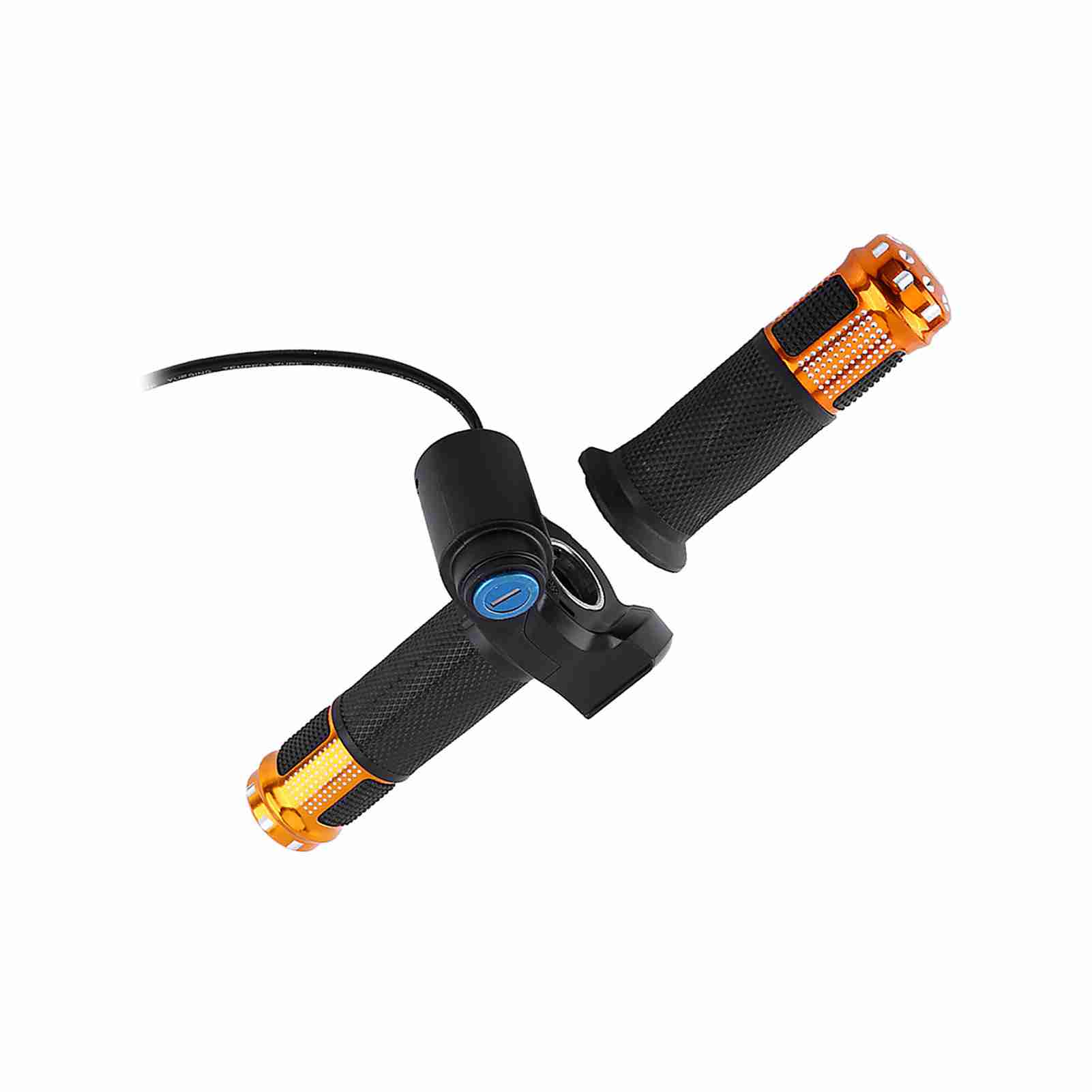 

Twist Throttle Grips Handle With Key Lock LED Display Screen For Electric Bike(red)