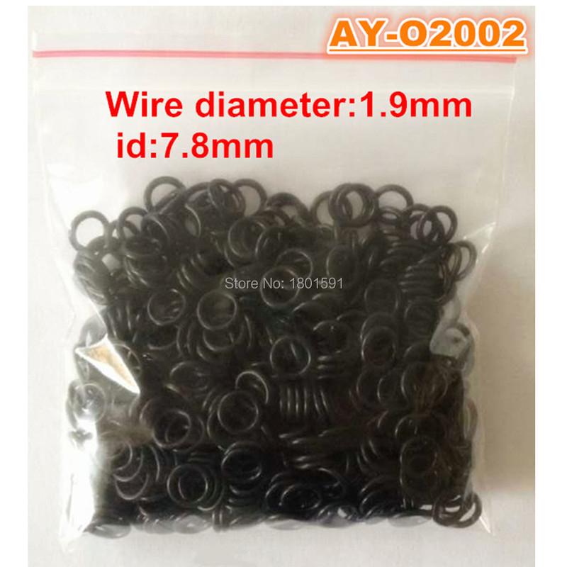 Free Shipping 100pieces Wholesale 7.8*1.9mm Rubber Orings Fuel Injector Seals for Toyota ASNU17 (AY-O2002)