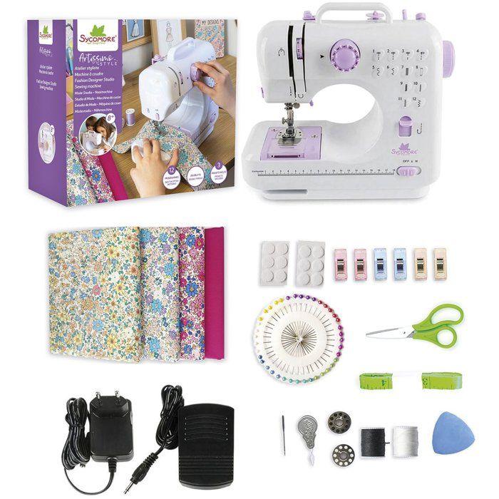 Machine à coudre créative - SYCOMORE - Artissimo Style XXL - 4 projets inclus - Accessoires couture