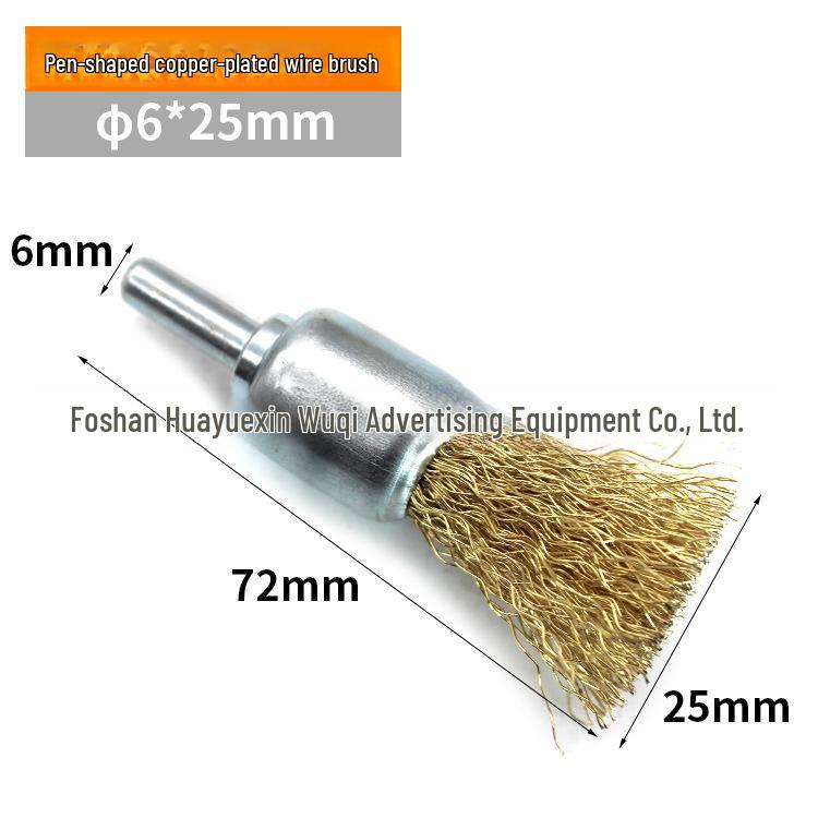 Perie de sârmă în formă de cupă pentru îndepărtarea ruginii și a vopselei, Compatibilă cu bormașini de mână și polizoare electrice, Mâner T-bar de 6 mm