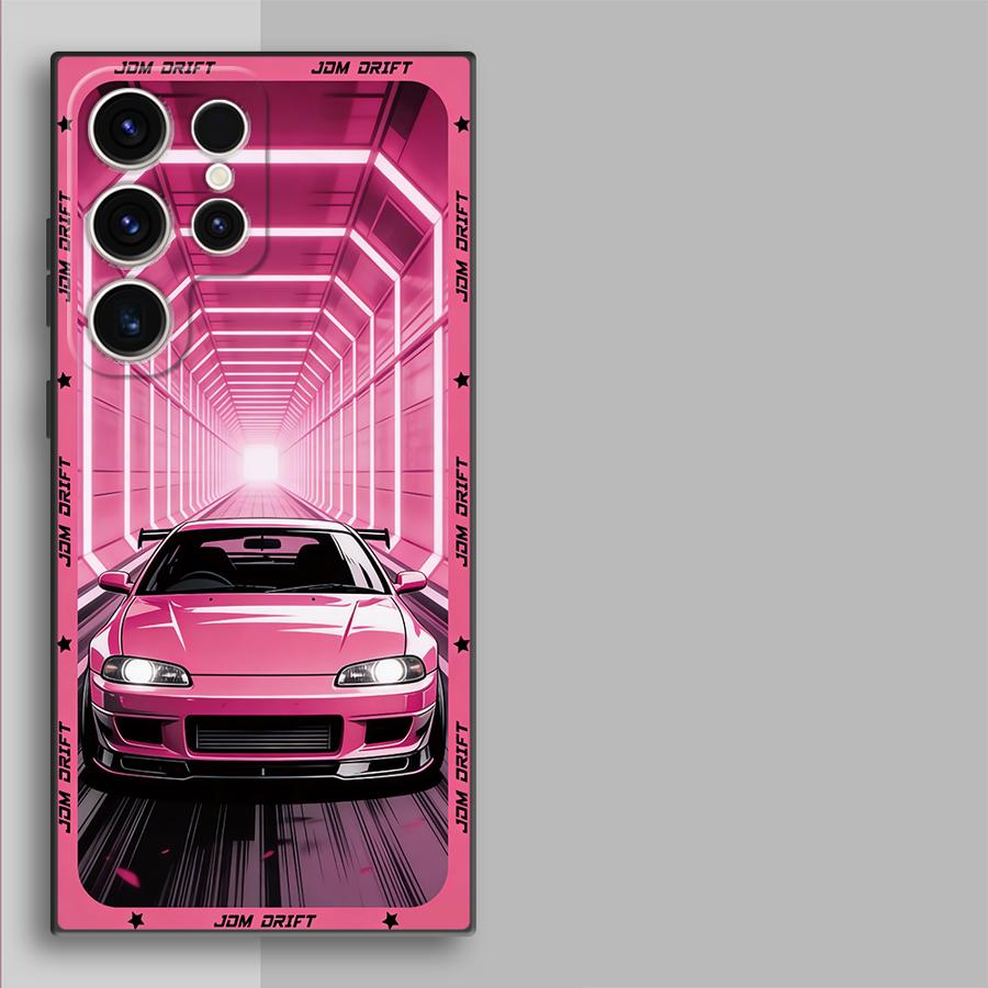 Funda Phone Cover Case for Samsung Galaxy S26 S21 FE S20 S23 S25 Ultra S24 Plus Note 20 Ultra 8 9 10 S10 S9 JDM Sport Car