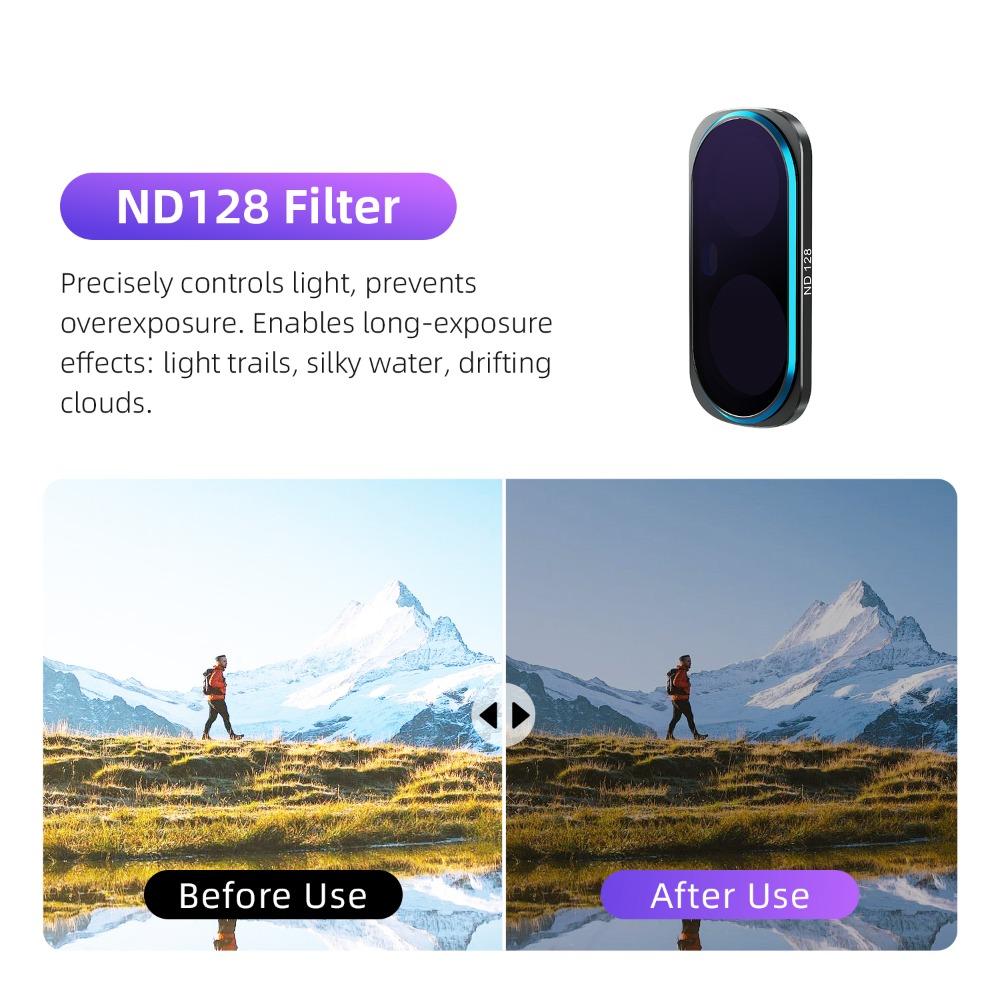 Filtros de Lente Magnéticos de Vidrio Óptico para Accesorios de Cámara Gimbal Insta360 Luna Ultra