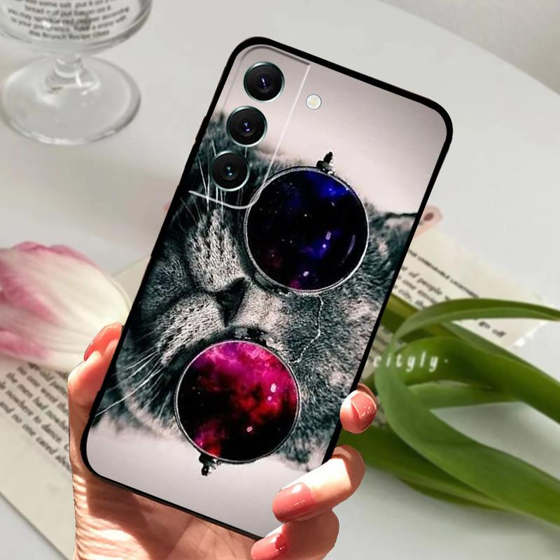Case For Samsung S22 Fundas S22 Plus 5G Soft Silicone Phone Cover For Samsung Galaxy S22 Ultra S22+ Black Matte Bumper Shell