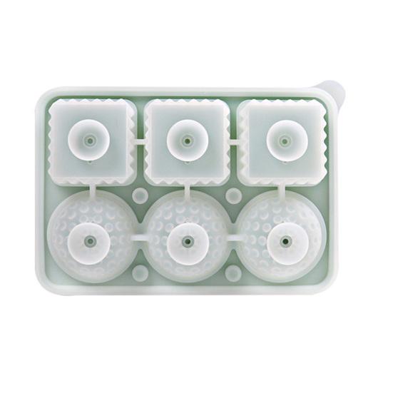 Whiskey Ice Cube Tray Silicone Ice Mold for Large Ice Balls Cubes Flexible Easy Release BPA-Free Dishwasher Safe Ice
