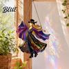 Spinner for Car Mirror Decor Dancing Lady Sun Catcher, Handmade Stained Glass Wind Spinner, Patio Hanging Decoration Boho Sunlight Catcher Window
