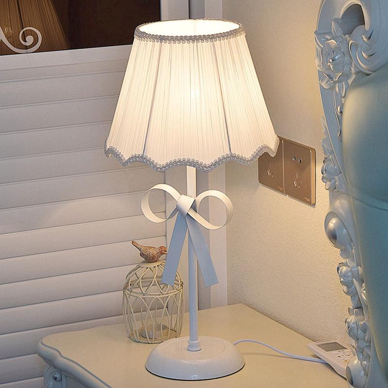 Nordic Style Modern Fabric Bedside Lamp for Bedroom Decor