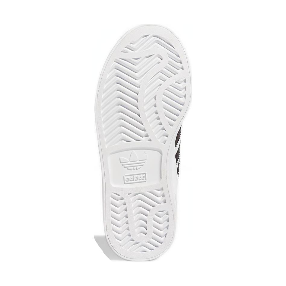 Adidas Originals Hardcourt Hi Casual Sports High-Top Kids Skate Shoes Kids Sneakers White Black Gold FV5737
