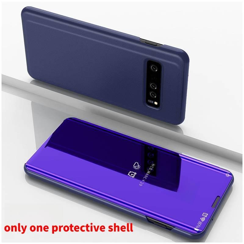 S20 For Galaxy Fe Mirror Touch Flip Phone Protective Case Daily Use