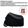 1PC motorcycle clothing PEVA single-layer rain and sun protection bicycle cover, electric vehicle protective cover