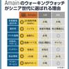 פחות מ-שעון יד מד צעדים להליכה התראה ברטט Amain [נבדק יפן, שגיאה של 3%] קשישים, שעון, התראה, שעון, עמיד למים, (הכל שחור)