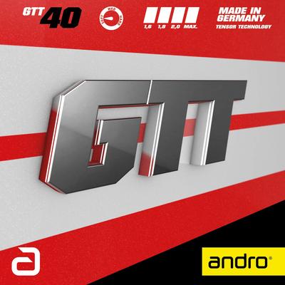Andro Japonsko Stolní tenisové potahy GTT40 GTT40 Lehká tenze Zadní měkký potah 112276 Červená (Andro) 1.6