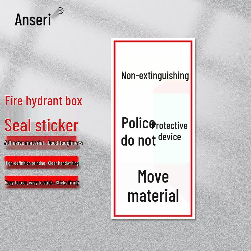 Fire Safety Equipment Security Seal Stickers белый