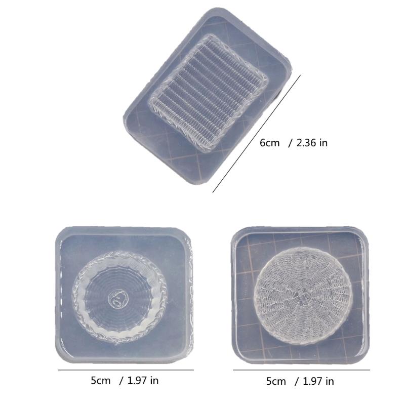 Kleine Lebensmittelspiel Silikonformen Bastelformen Schmuckherstellungswerkzeug Leicht lösende Formen Silikontextur zum Basteln