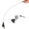3pcs Random Color Feather Replacement Accessories Funny Cat Stick Rod Teaser Small Bell Plush Pet Toy