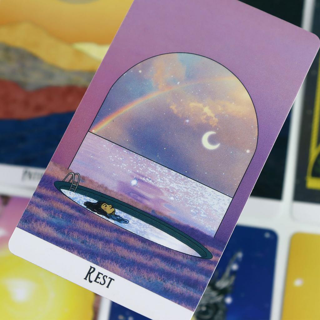 Mystic Soul Oracle 10.3*6cm 60 Cards In This Deck for Self-reflection and Guidance