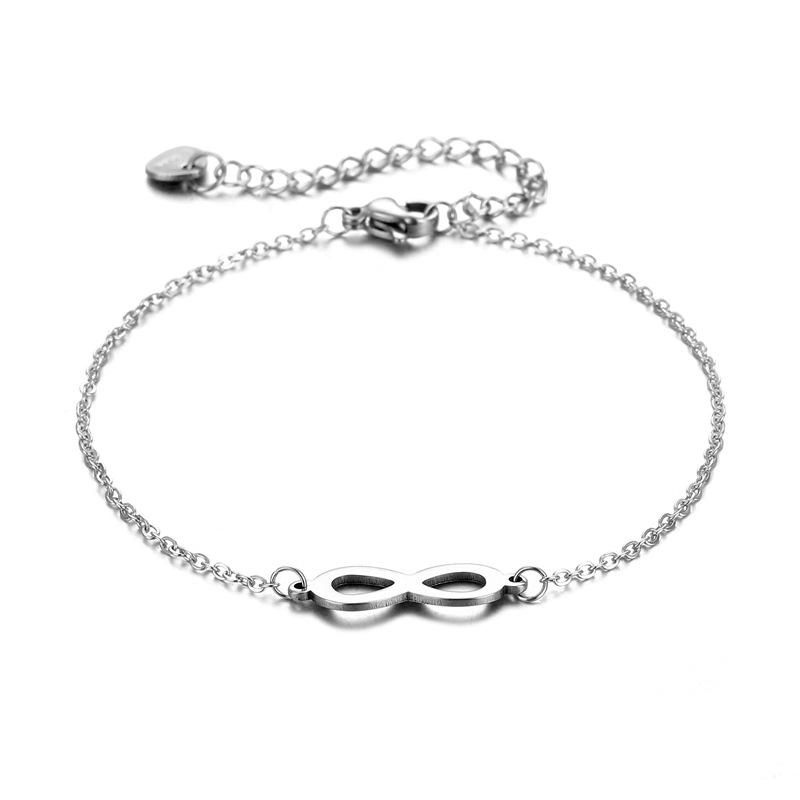 [Schlichtes Armband mit Glückszahl 8 und Unendlichkeitssymbol – Modisches Damen-Schmuckstück]