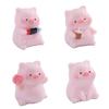 Pigs Figurines Mini Pigs Decors Waterproof Toy Playsets Miniature Doll Garden Figurines Cake Toppers Parties Favor