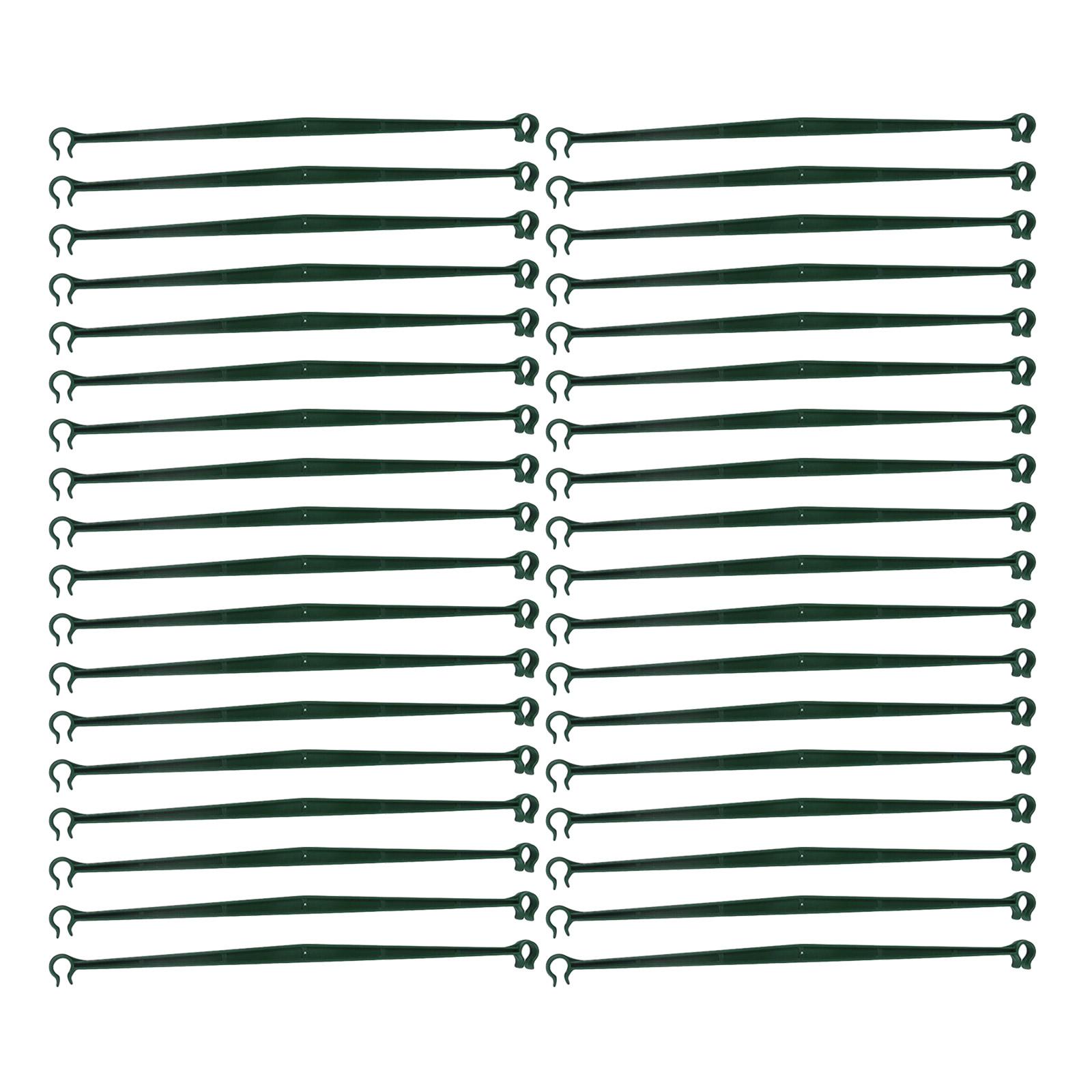 

36 шт. держателей для колышков для томатной клетки, расширяемые соединители для шпалеры, 11,8 пряжки для крепления томатной клетки к растительным колышкам