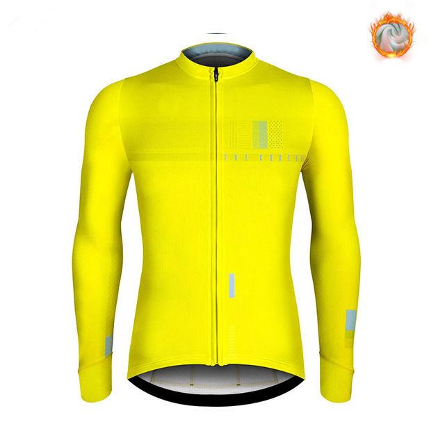 Warm 2024 Winter Thermal Fleece Cycling Men's Jersey Suit Outdoor Riding Bike MTB Clothing Bib Pants Set Spain Maillot Ciclismo