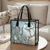 Cracked Metallic Print Tote Bag Large Casual Daily Carry Handbag Reusable Shoulder Bag for Shopping Work Travel
