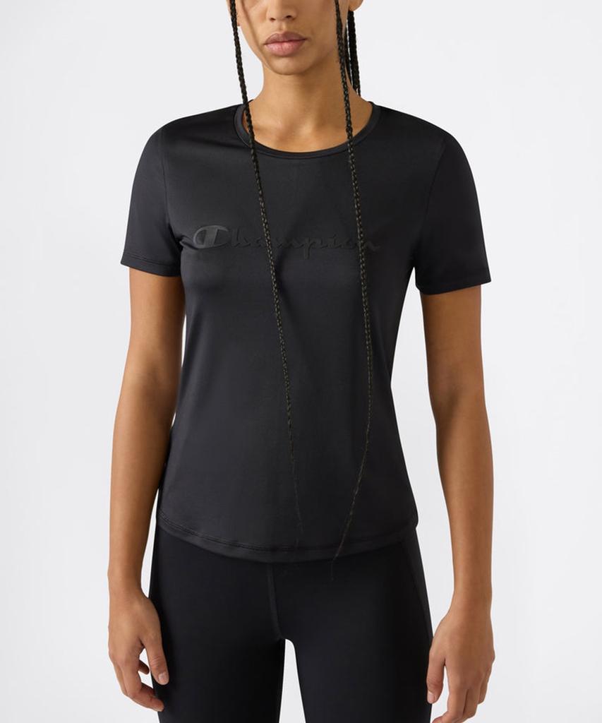 Champion Women'S Big Logo Athletic T-Shirt Black