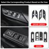 For Toyota Hilux Pickup Truck 2026 2016 Car Window Switch Panel Cover Trim Carbon Fiber Pattern Interior Decoration Accessories