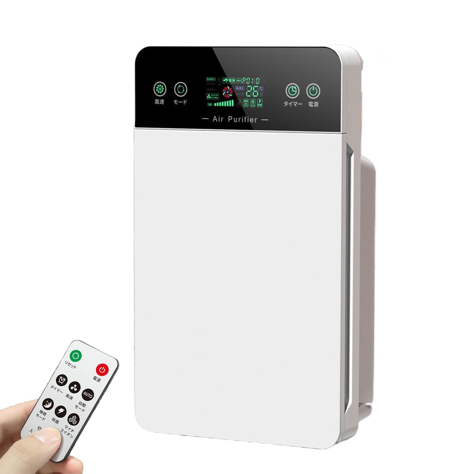 

GOATRIP Air Purifier 35 tatami 6 layers of Air quality detection HEPA pollen UV air air volume AUTO timer touch pet virus yellow toilet remote control