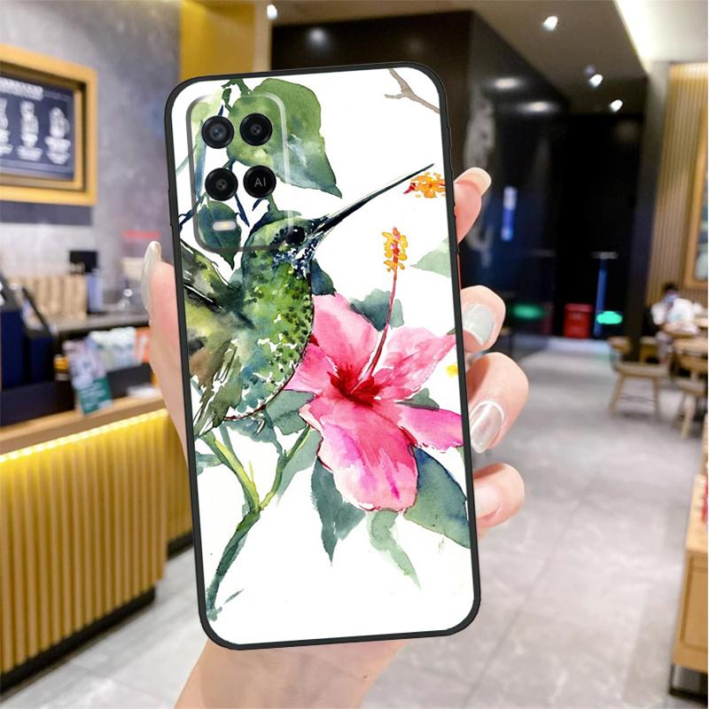 

Чехол Колибри и Цветы Для Oppo A98 A18 A38 A58 A78 A60 A80 A40 A96 A76 A16 A94 A74 A54 A15 A17 A57 A77 A5 Pro OPPO A5 Pro 5G