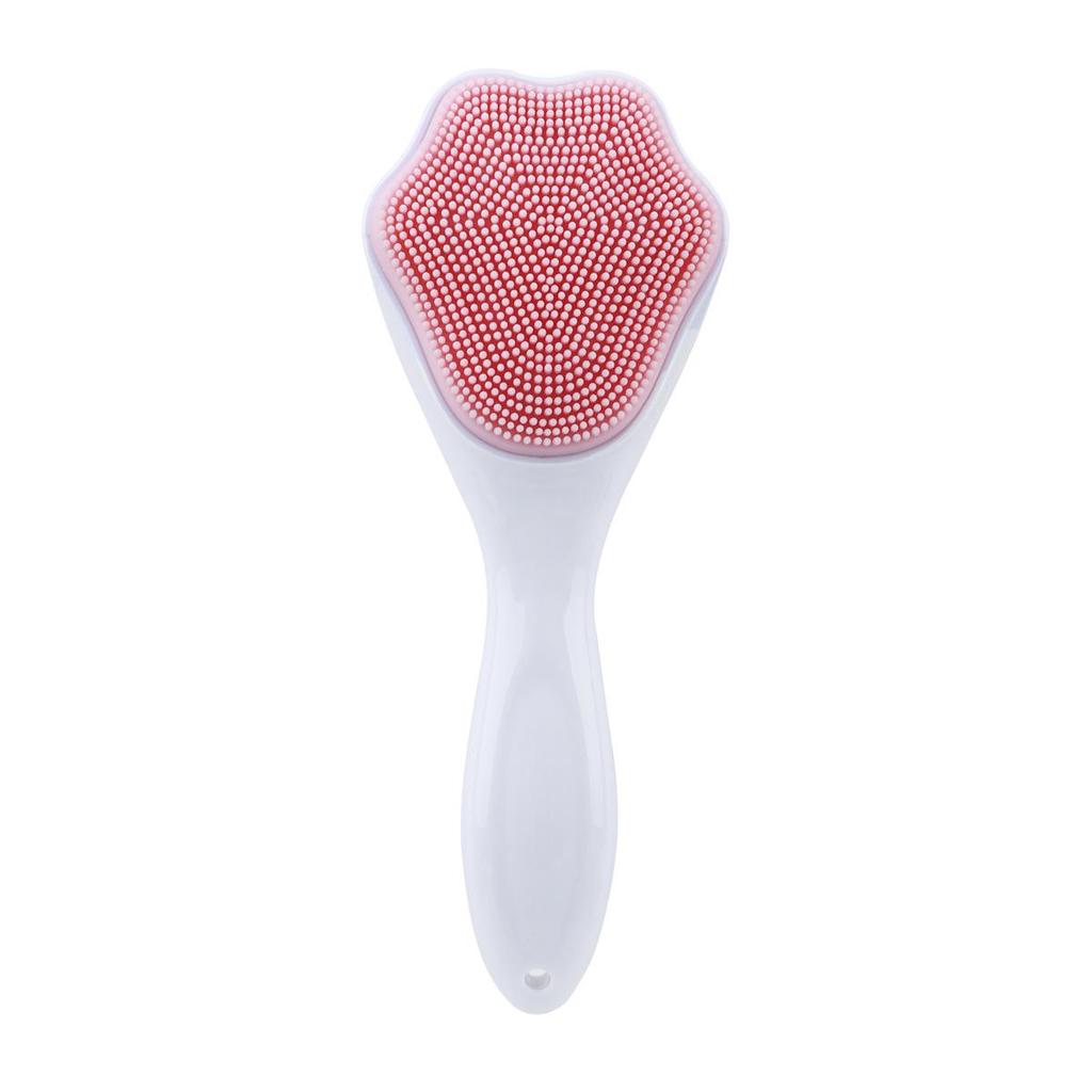 Silicone Cat Claw Facial Cleansing Brush with Long Handle for Makeup Removal