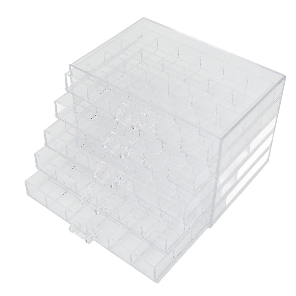 5 Layer Transparent Jewelry Box Drawer Type Dustproof Transparent Jewelry Storage Box 120