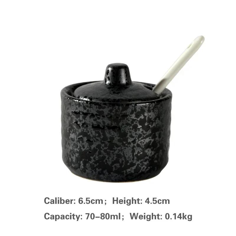 Creative Can Ceramic Seasoning Tank Kitchen Ware Storage Bottles and Jars Seasoning Bottle Japanese Seasoning Tank