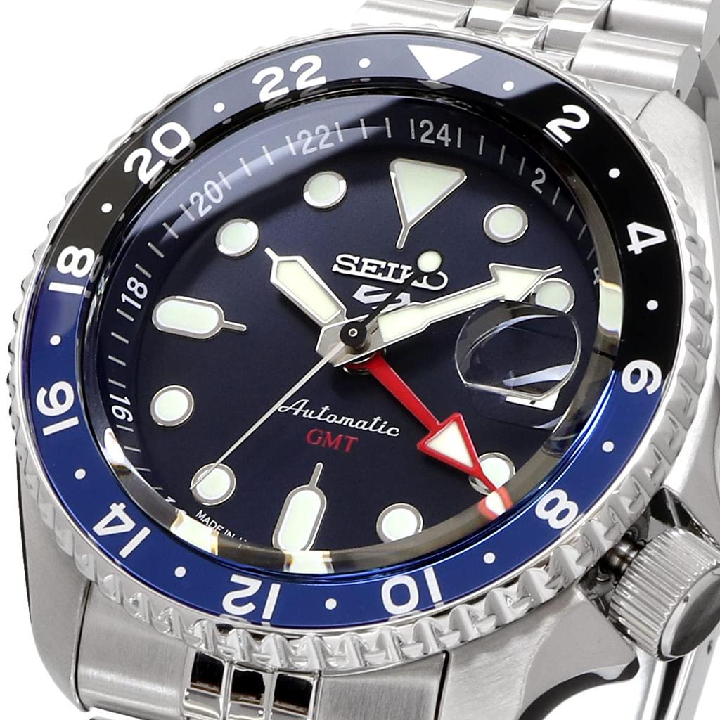 SEIKO 5 SPORTS SKX Sports Style GMT Model Automatic Mechanical Made In International Model Wristwatch, Men's, Japan, SSK003, Blue, [Used]